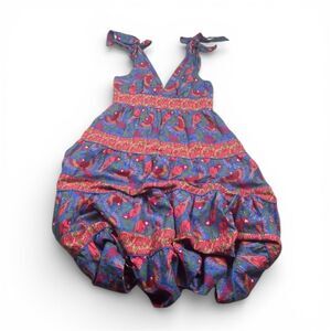 House of Harlow 1960 Midi Dress Floral Tiered Colorful Festival Boho Retro M